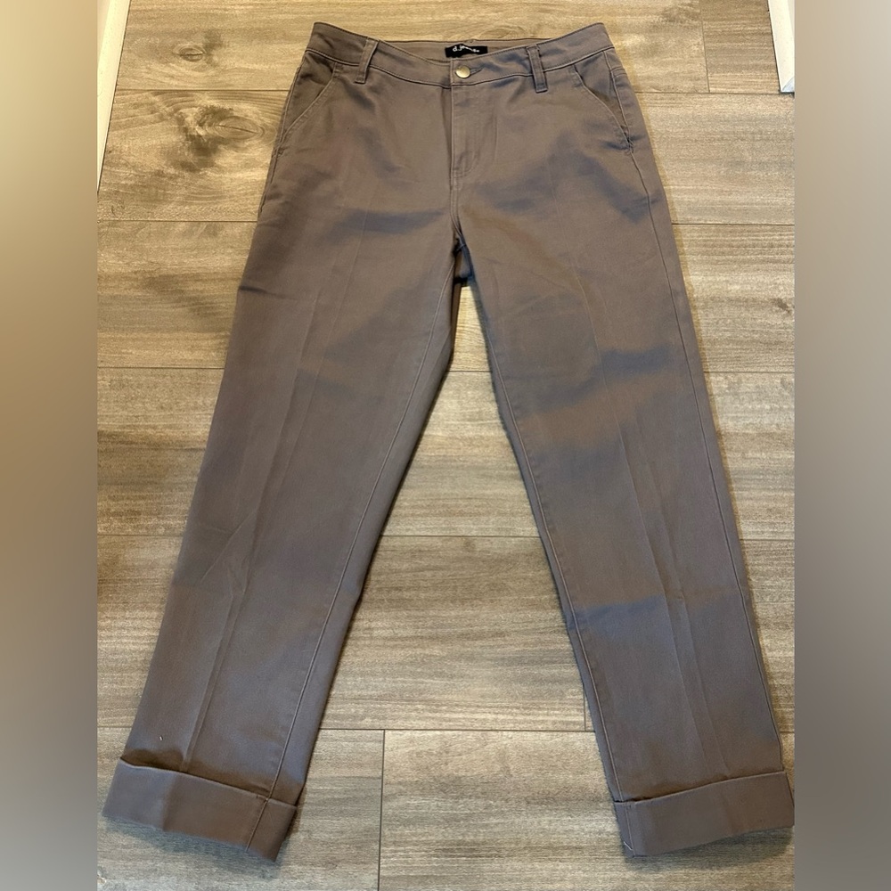 d. jeans Slate Gray Trousers w/Cuff - Size 10